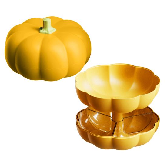 Держатель для закусок в виде тыквы с крышкой Двухъярусный контейнер для сервировки 3 разделенных отсека оранжевый
Держатель для закусок в виде тыквы с крышкой Двухъярусный контейнер для сервировки 3 разделенных отсека оранжевый