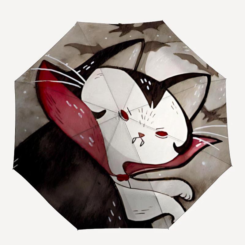 1pc Vampire Cat Gothic Kitty Automatic Open/close Umbrella, 8-Rib sturdy structure, Portable Travel Umbrella, Parties, Everyday Use, 44
1pc Vampire Cat Gothic Kitty Automatic Open/close Umbrella, 8-Rib sturdy structure, Portable Travel Umbrella, Parties, Everyday Use, 44