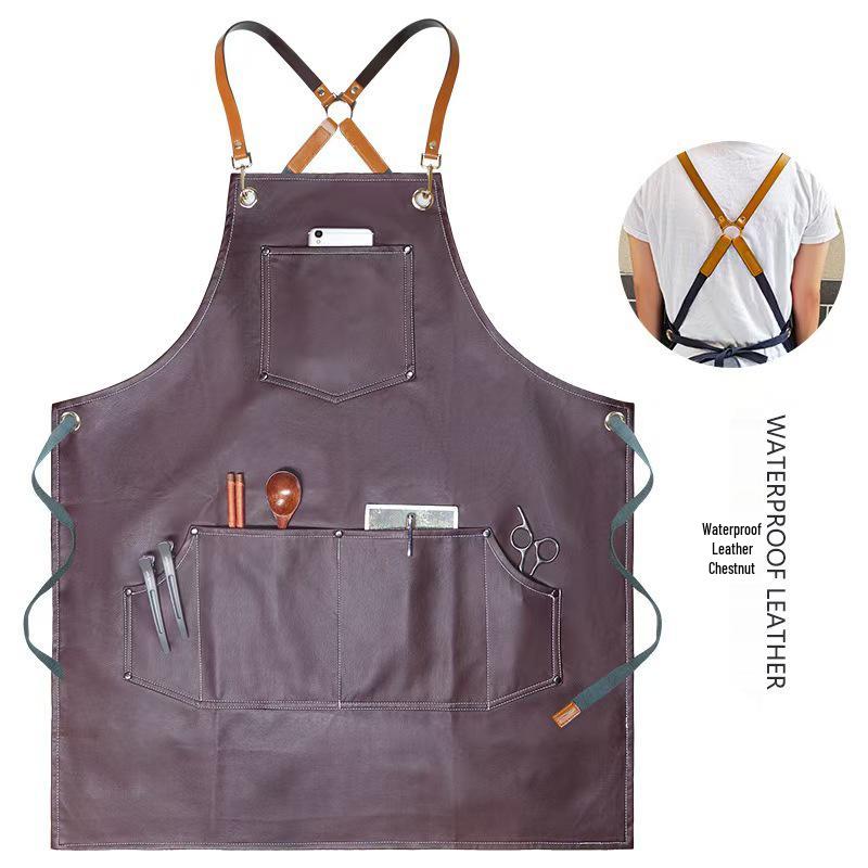 Cross-Border Soft Leather Waterproof Oil-proof Apron for Hairdressing, Perming, Dyeing, Kitchen, and Catering. Customizable Workwear.
Cross-Border Soft Leather Waterproof Oil-proof Apron for Hairdressing, Perming, Dyeing, Kitchen, and Catering. Customizable Workwear.