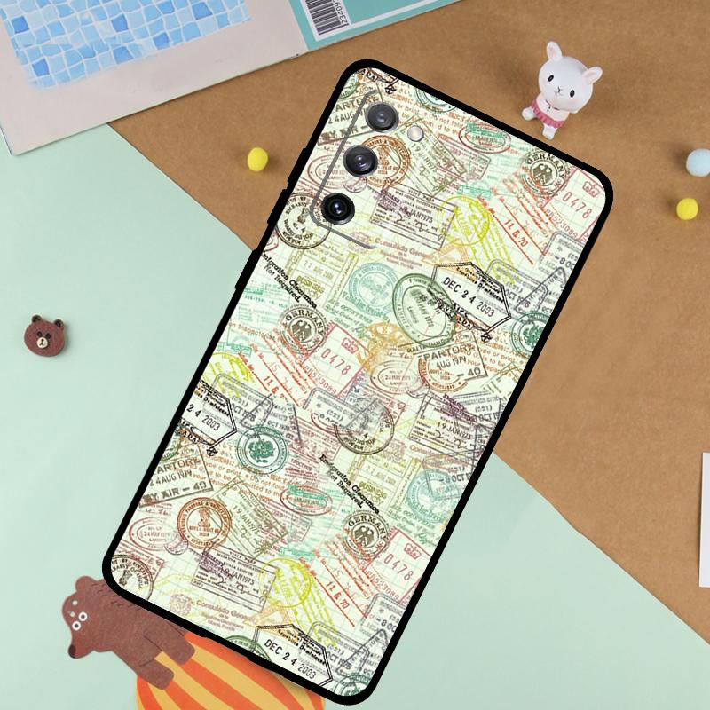 Passport Travel Stamps Soft Case For Samsung Galaxy S25 Ultra S9 S10 S20 S22 S21 Plus S23 FE S24 Ultra Funda Cover Galaxy S9 Plus
Passport Travel Stamps Soft Case For Samsung Galaxy S25 Ultra S9 S10 S20 S22 S21 Plus S23 FE S24 Ultra Funda Cover Galaxy S9 Plus