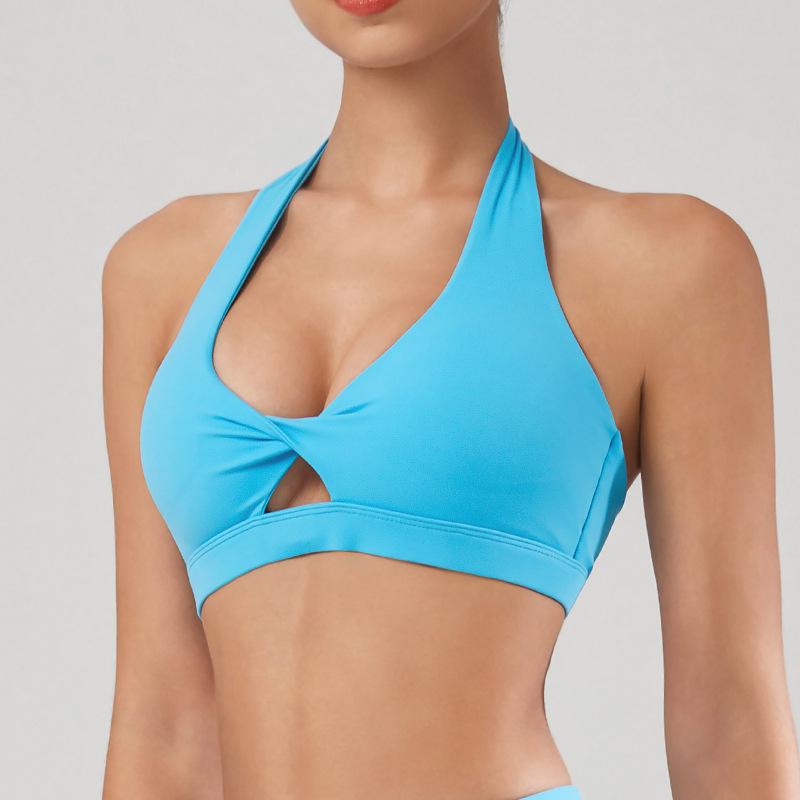 Европейский и американский спортивный бюстгальтер-халтер - Топ для йоги с открытой спиной для женщин L небесно-голубой
Европейский и американский спортивный бюстгальтер-халтер - Топ для йоги с открытой спиной для женщин L небесно-голубой