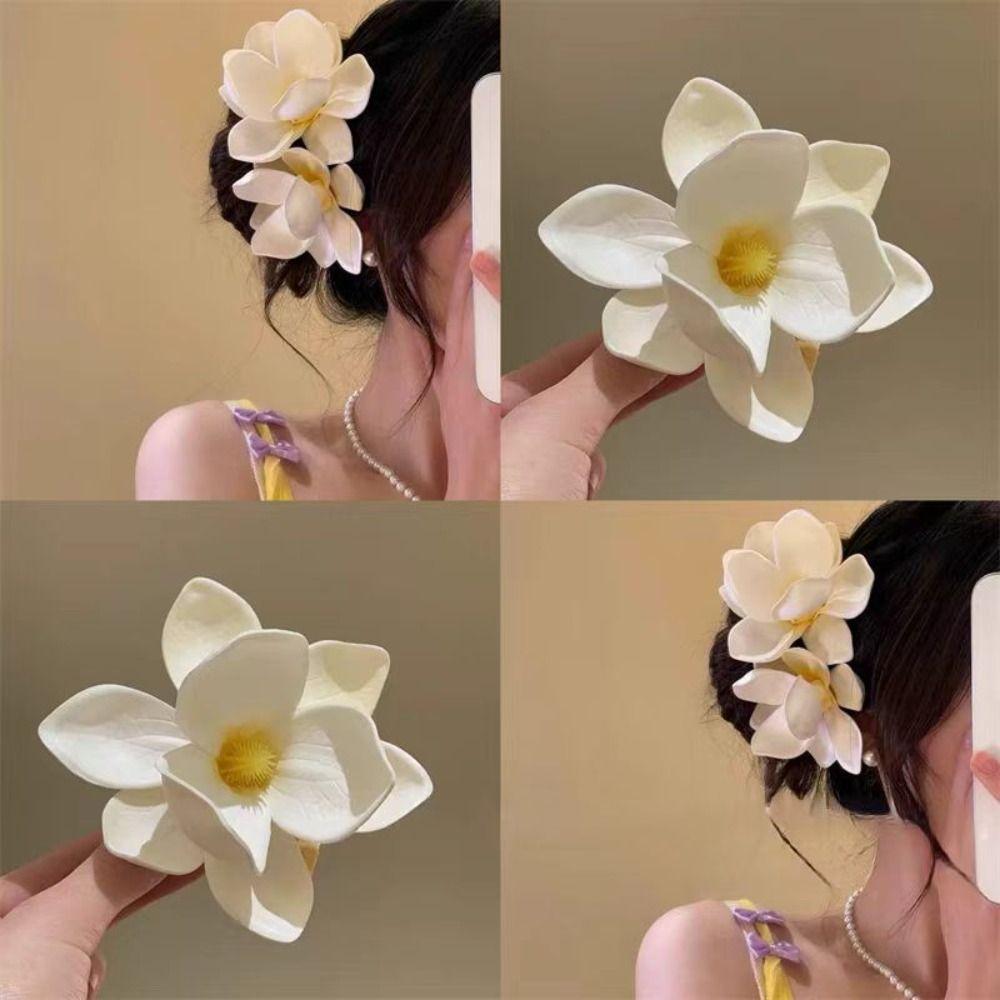 Cloth Simulation Flower Duckbill Clip Barrettes Bohemia Hairpins Orchid Flower Hairpin Wedding білий
Cloth Simulation Flower Duckbill Clip Barrettes Bohemia Hairpins Orchid Flower Hairpin Wedding білий