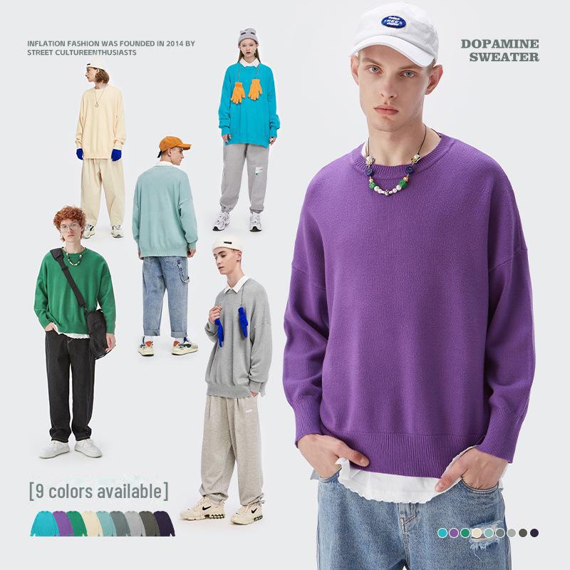 «INF Menswear | 2024 Осень/Зима Свободный свитер из пряжи Dopamine Core-Spun – Однотонный, Круглый вырез» XL
«INF Menswear | 2024 Осень/Зима Свободный свитер из пряжи Dopamine Core-Spun – Однотонный, Круглый вырез» XL