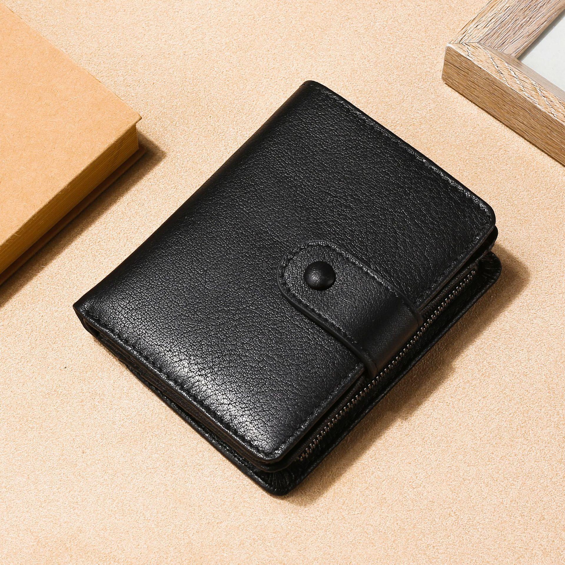 Многофункциональный мужской кошелек Crazy Horse из коровьей кожи, натуральная кожа, пряжка RFID, повседневный короткий кошелек в стиле ретро
Многофункциональный мужской кошелек Crazy Horse из коровьей кожи, натуральная кожа, пряжка RFID, повседневный короткий кошелек в стиле ретро