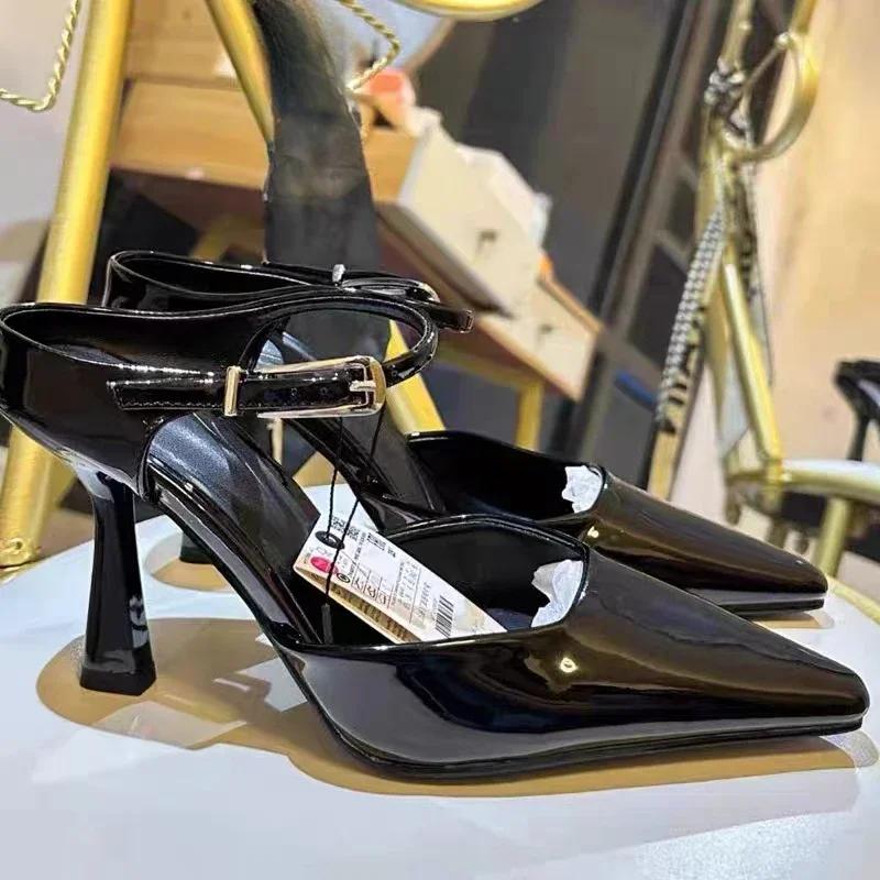 Fashion New Spring Ankle Strap Woman High Heels Sandals Elegant Shallow Mouth Luxury Office Lady Pumps Party Dress Slingbacks Stilettos 42 чёрный
Fashion New Spring Ankle Strap Woman High Heels Sandals Elegant Shallow Mouth Luxury Office Lady Pumps Party Dress Slingbacks Stilettos 42 чёрный