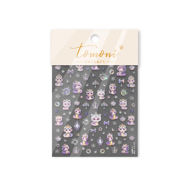 Tomoni 3D Тисненые Японские Наклейки для Ногтей в Горячем Стиле с Изображением Счастливой Змеи для Детей
Tomoni 3D Тисненые Японские Наклейки для Ногтей в Горячем Стиле с Изображением Счастливой Змеи для Детей