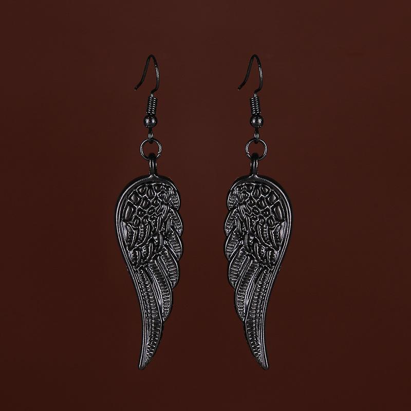 Gothic Retro Black Sliver Color Angel Wing Feathers Pendant Dangle Earrings for Women Hallowmas Party Jewelry Accessories Gifts чёрный
Gothic Retro Black Sliver Color Angel Wing Feathers Pendant Dangle Earrings for Women Hallowmas Party Jewelry Accessories Gifts чёрный