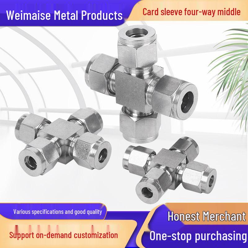 304 Stainless Steel Double Ferrule Compression Tee for Copper and Air Pipes 1/4 inch
304 Stainless Steel Double Ferrule Compression Tee for Copper and Air Pipes 1/4 inch