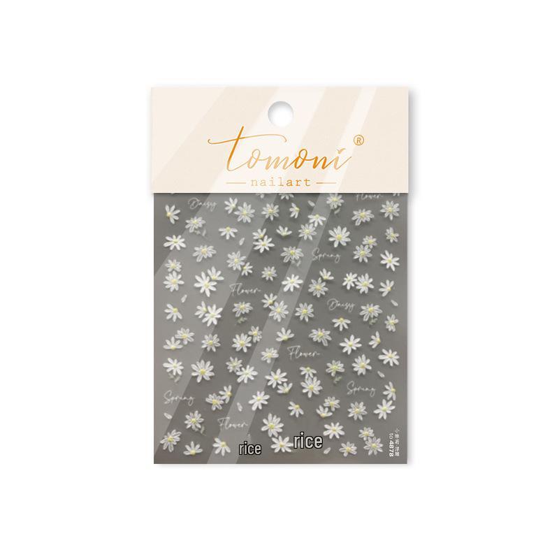 Tomoni 3D Daisy Embossed Nail Art Stickers - Japanese Style Nail Accessories
Tomoni 3D Daisy Embossed Nail Art Stickers - Japanese Style Nail Accessories