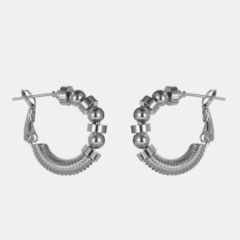 Stylish Metal Circular Earrings for Women Goth Girls In Europe and America With A Sense of Design Simple Jewelry Set For 2026
Stylish Metal Circular Earrings for Women Goth Girls In Europe and America With A Sense of Design Simple Jewelry Set For 2026