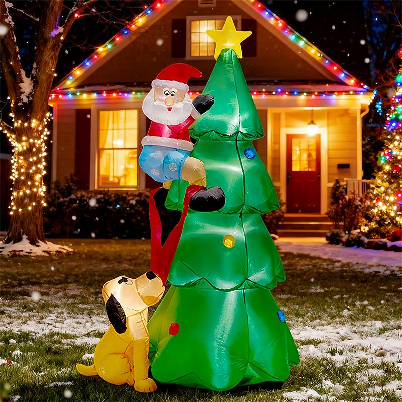2.1m Christmas Inflatable: Dog Pulling Pants Off Santa Climbing Tree Yard Decoration UK Version
2.1m Christmas Inflatable: Dog Pulling Pants Off Santa Climbing Tree Yard Decoration UK Version