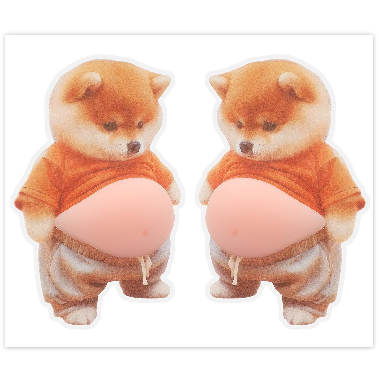 2Pcs 3D Shiba Inu Dog Belly Sticker Squeezeable Decoration Soft Pink Background Mobile Phone Decoration Sticker For Home Decor
2Pcs 3D Shiba Inu Dog Belly Sticker Squeezeable Decoration Soft Pink Background Mobile Phone Decoration Sticker For Home Decor