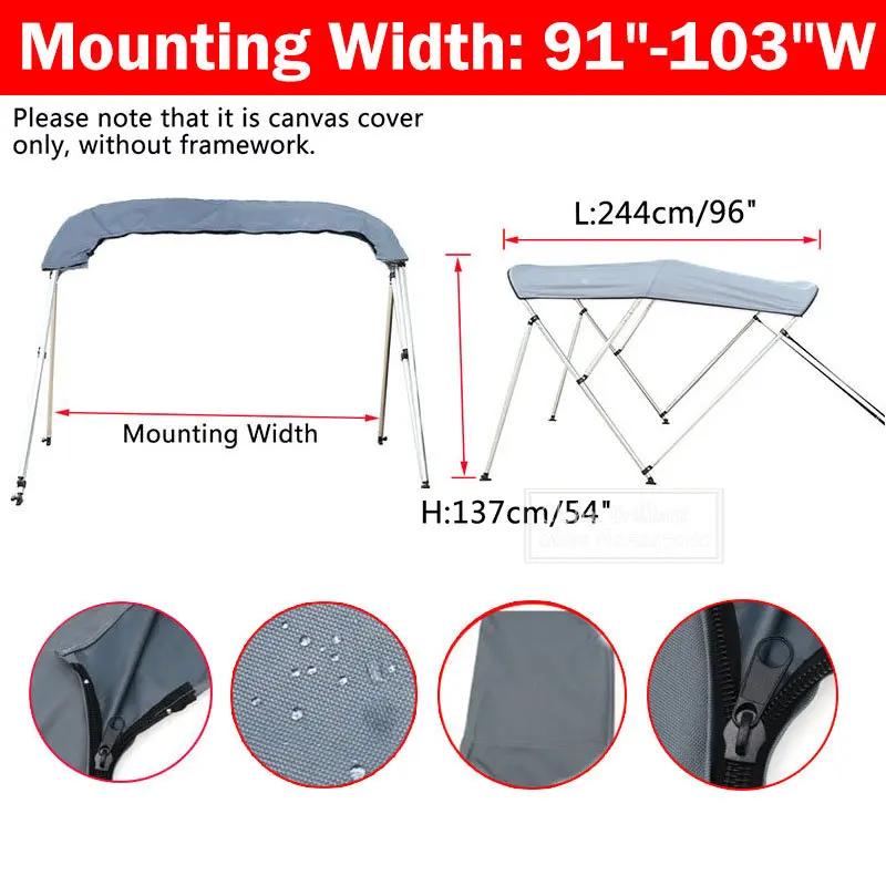 600D 4 Bow Black/Blue/Grey Bimini Top Boot Cover No Frame Yacht Boat Cover With Zipper Anti UV Dustproof Cover Marine Accessorie
600D 4 Bow Black/Blue/Grey Bimini Top Boot Cover No Frame Yacht Boat Cover With Zipper Anti UV Dustproof Cover Marine Accessorie