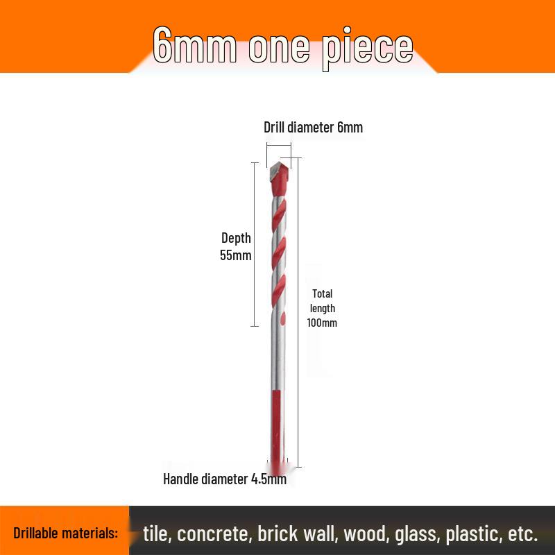 Overlord Carbide Drill Bit for Tile, Glass, Wall, Wood, and Concrete
Overlord Carbide Drill Bit for Tile, Glass, Wall, Wood, and Concrete