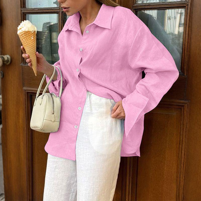 Повседневный Отпуск Однотонный С длинными рукавами Женская маленькая рубашка Женская одежда Осень и Зима Pink XL
Повседневный Отпуск Однотонный С длинными рукавами Женская маленькая рубашка Женская одежда Осень и Зима Pink XL