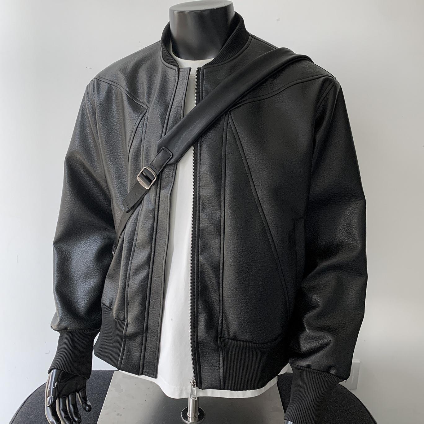 Men s American Retro Leather Jacket: Heavyweight, High-End Cool, Short Stand-Up Collar Bomber for Spring & Autumn 2XL чорний
Men s American Retro Leather Jacket: Heavyweight, High-End Cool, Short Stand-Up Collar Bomber for Spring & Autumn 2XL чорний