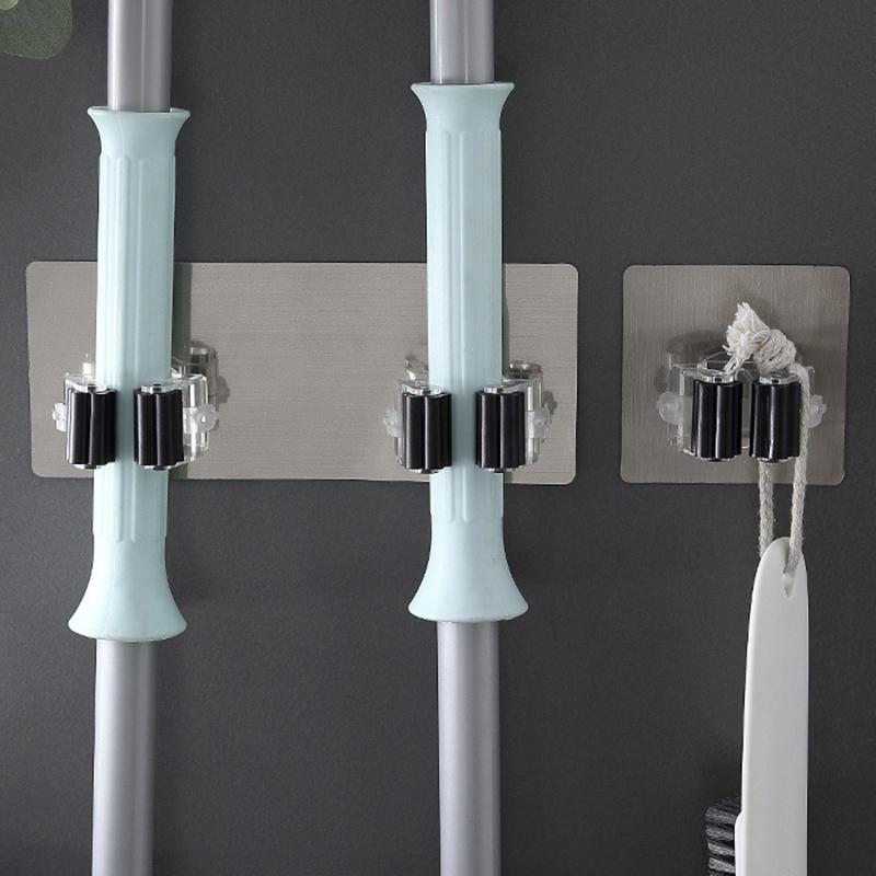 Broom Clamp Wall-mounted Mop Holder Sturdy Household Bathroom Hook Rack Strong Suction Nailless Seamless Storage Mop Clip
Broom Clamp Wall-mounted Mop Holder Sturdy Household Bathroom Hook Rack Strong Suction Nailless Seamless Storage Mop Clip