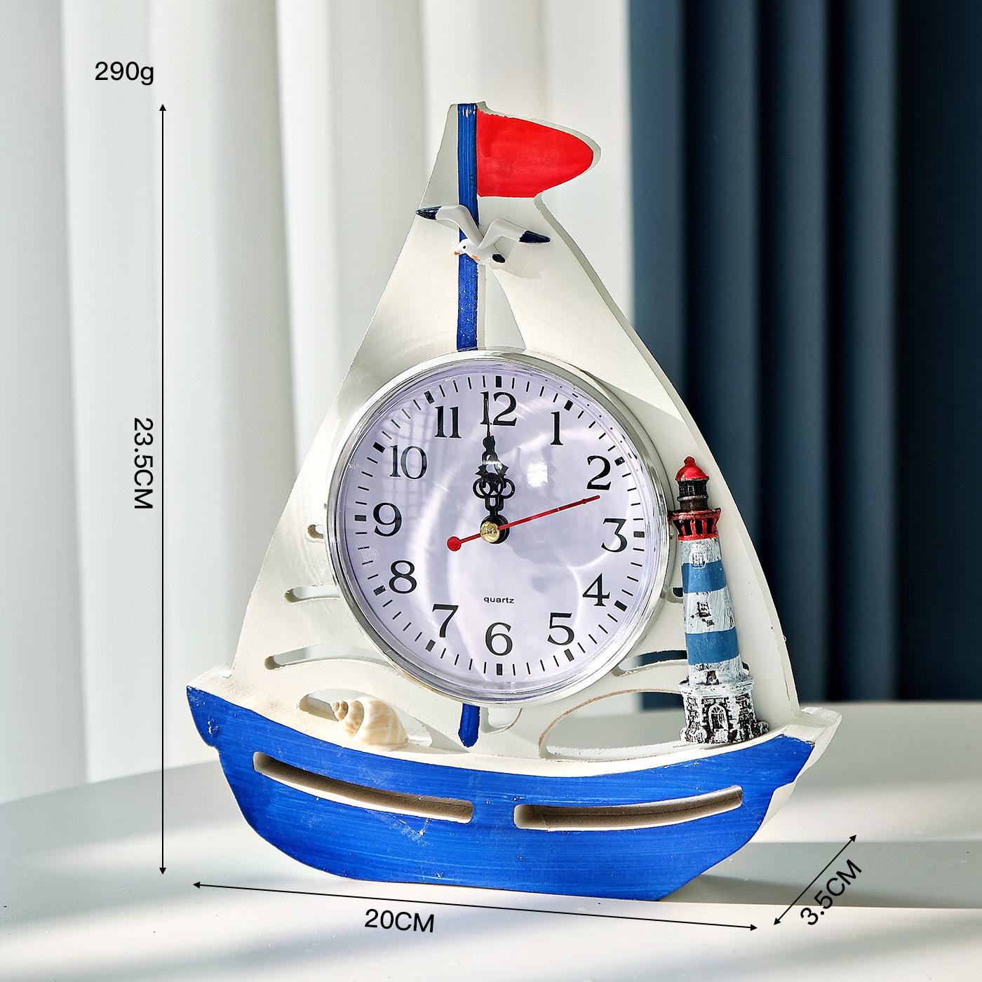 Nautical Style Clock Retro Sailboat Desk Clock Home Decor Living Room Ornaments Sea Theme Mediterranean Office Decor Crafts
Nautical Style Clock Retro Sailboat Desk Clock Home Decor Living Room Ornaments Sea Theme Mediterranean Office Decor Crafts