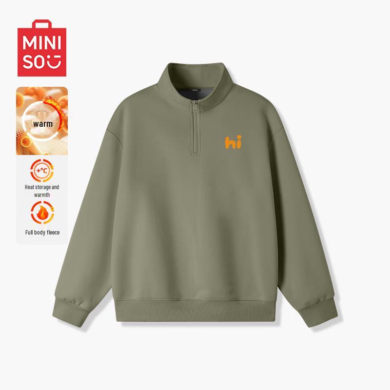 MINISO Men s Half-Zip Stand Collar Fleece Sweatshirt M
MINISO Men s Half-Zip Stand Collar Fleece Sweatshirt M