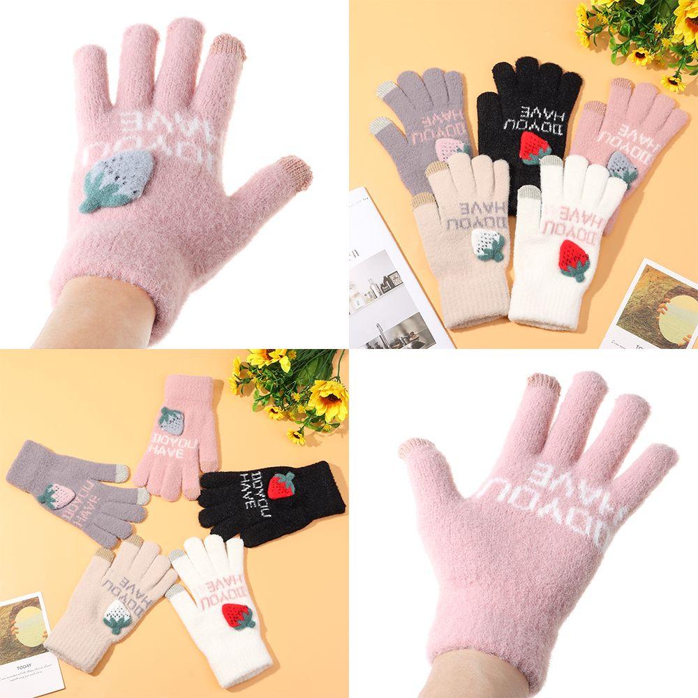 Women Five Fingers Touch Screen Warm Strawberry Knitted Mittens Winter Gloves фіолетовий
Women Five Fingers Touch Screen Warm Strawberry Knitted Mittens Winter Gloves фіолетовий