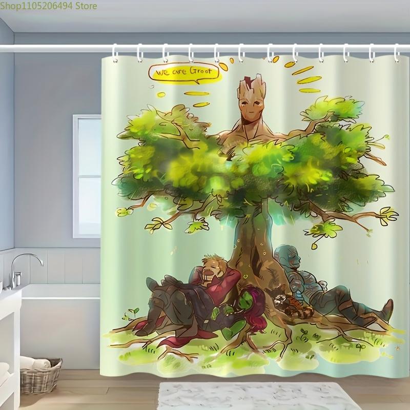 1pc Marvel Groot Shower Curtain with Hook - shower curtain, Shower Curtain, Bathroom Partition, Room Decor, Home Decor 90x180cm
1pc Marvel Groot Shower Curtain with Hook - shower curtain, Shower Curtain, Bathroom Partition, Room Decor, Home Decor 90x180cm