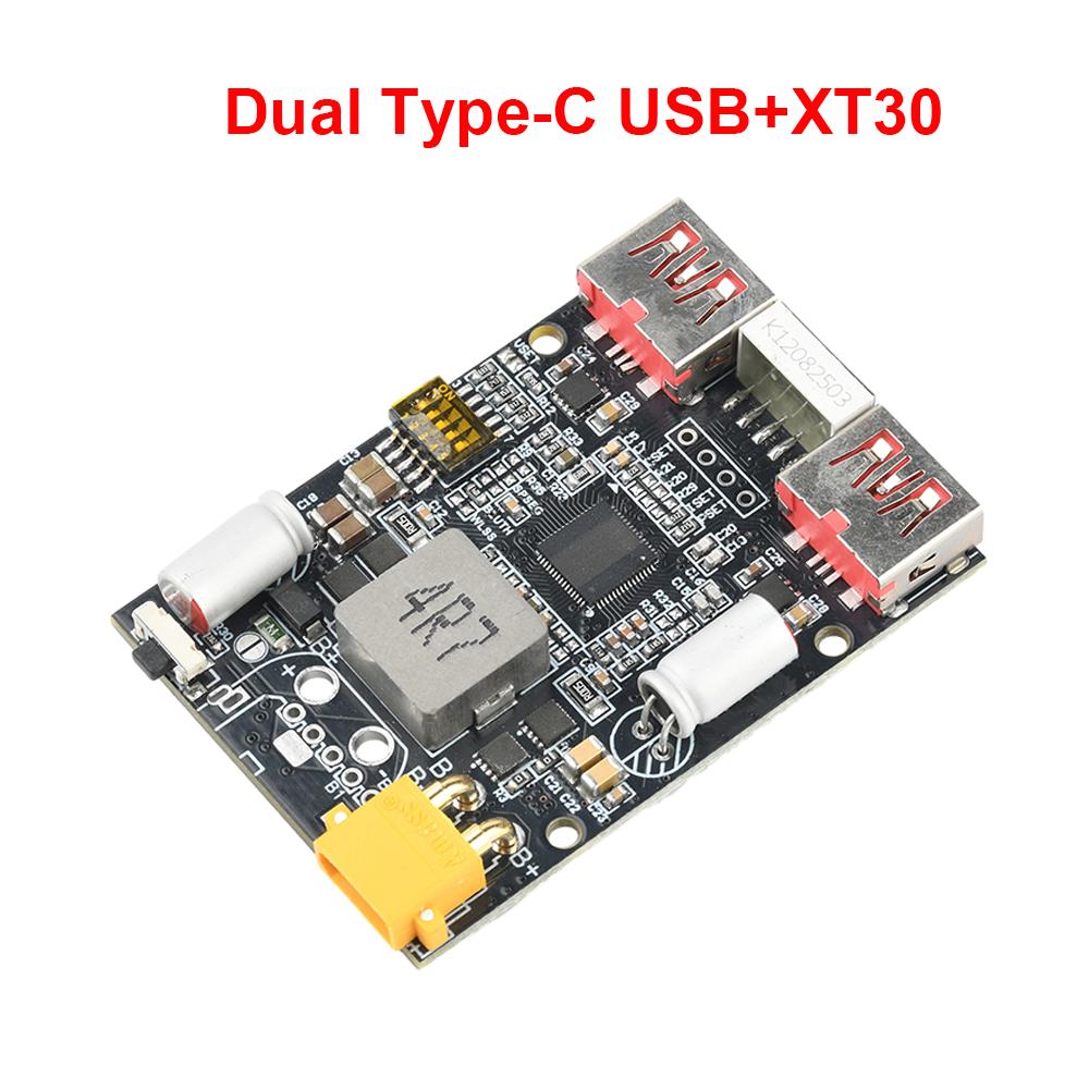 2-7S 100W Power Bank Fast Charging Module Dual Type-C USB Mobile Power Supply Charge Motherboard XT30 XT60
2-7S 100W Power Bank Fast Charging Module Dual Type-C USB Mobile Power Supply Charge Motherboard XT30 XT60