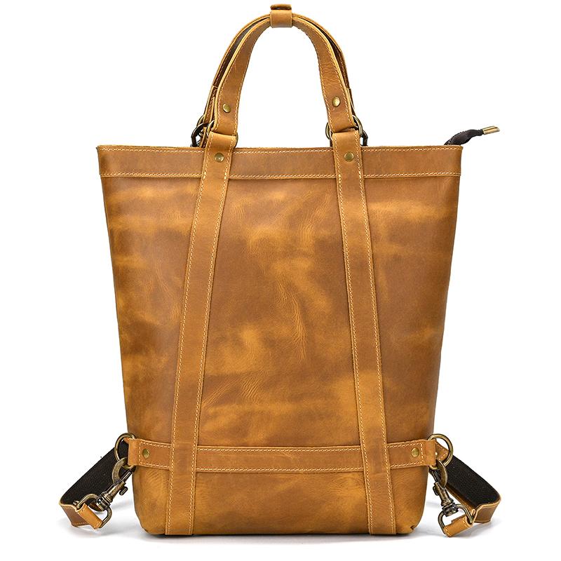 High Quality Genuine Leather Backpack Handbag Dual Use Retro Fashion Style Mens Tote Bags 2026 New Style Leather Bag For Man світло-коричневого кольору
High Quality Genuine Leather Backpack Handbag Dual Use Retro Fashion Style Mens Tote Bags 2026 New Style Leather Bag For Man світло-коричневого кольору