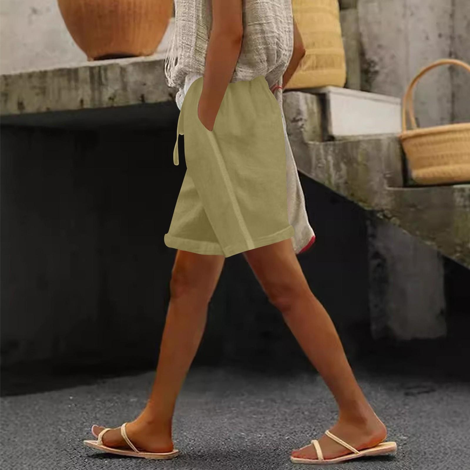 Женские классические универсальные модные шорты из хлопка и льна XXL бежевый
Женские классические универсальные модные шорты из хлопка и льна XXL бежевый