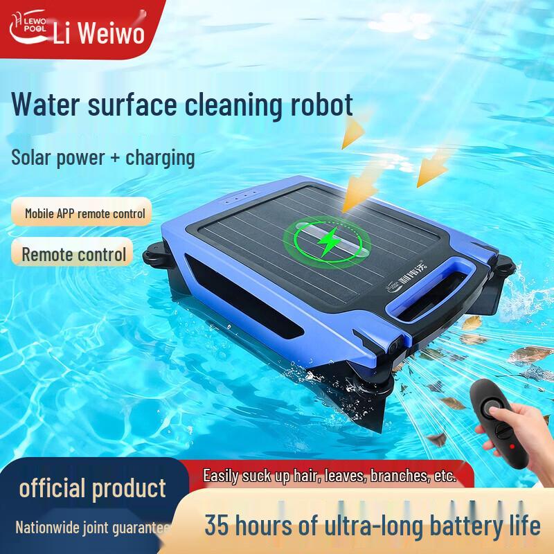 Smart Solar-Powered Wireless Pool Surface Cleaner Robot
Smart Solar-Powered Wireless Pool Surface Cleaner Robot