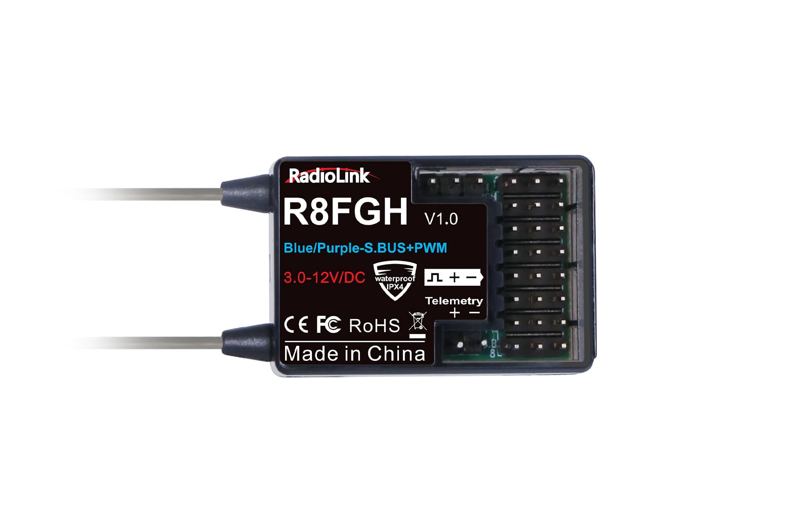 RadioLink Direct Store Industrial Receiver 8 channels Compatible with high voltage servo Compatible with up to 14S battery Wide range telemetry
RadioLink Direct Store Industrial Receiver 8 channels Compatible with high voltage servo Compatible with up to 14S battery Wide range telemetry
