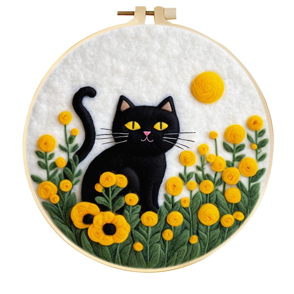 Wool Needle Felt Starter Set Felt Painting Embroidery Kit For Beginners Cat with Felt Used for Adult Craft Kits Home Decor 20cm*20cm
Wool Needle Felt Starter Set Felt Painting Embroidery Kit For Beginners Cat with Felt Used for Adult Craft Kits Home Decor 20cm*20cm