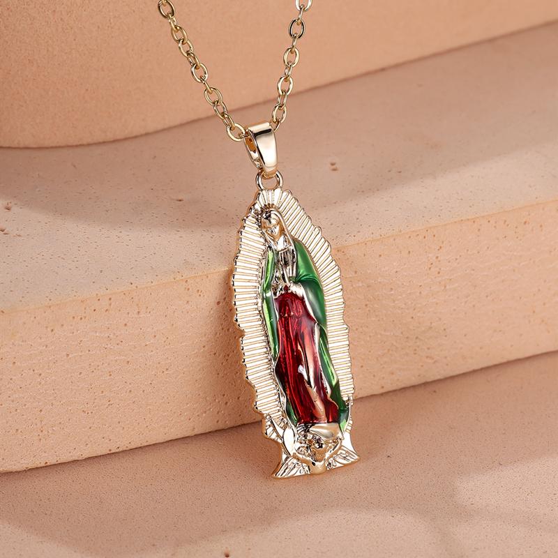 1 шт эмалевое ожерелье с подвеской Девы Марии для женщин амулет на удачу христианские религиозные ювелирные изделия подарочные аксессуары красный
1 шт эмалевое ожерелье с подвеской Девы Марии для женщин амулет на удачу христианские религиозные ювелирные изделия подарочные аксессуары красный