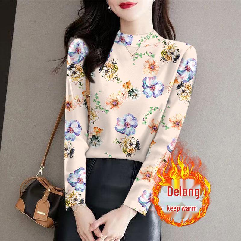 Women s Ribbed Plush Base Layer Top – Half-High Neck, Long Sleeve, Small Floral Print, Versatile & Slimming. Perfect for Autumn & Winter. 4XL (suggested for 150-170 jin)
Women s Ribbed Plush Base Layer Top – Half-High Neck, Long Sleeve, Small Floral Print, Versatile & Slimming. Perfect for Autumn & Winter. 4XL (suggested for 150-170 jin)