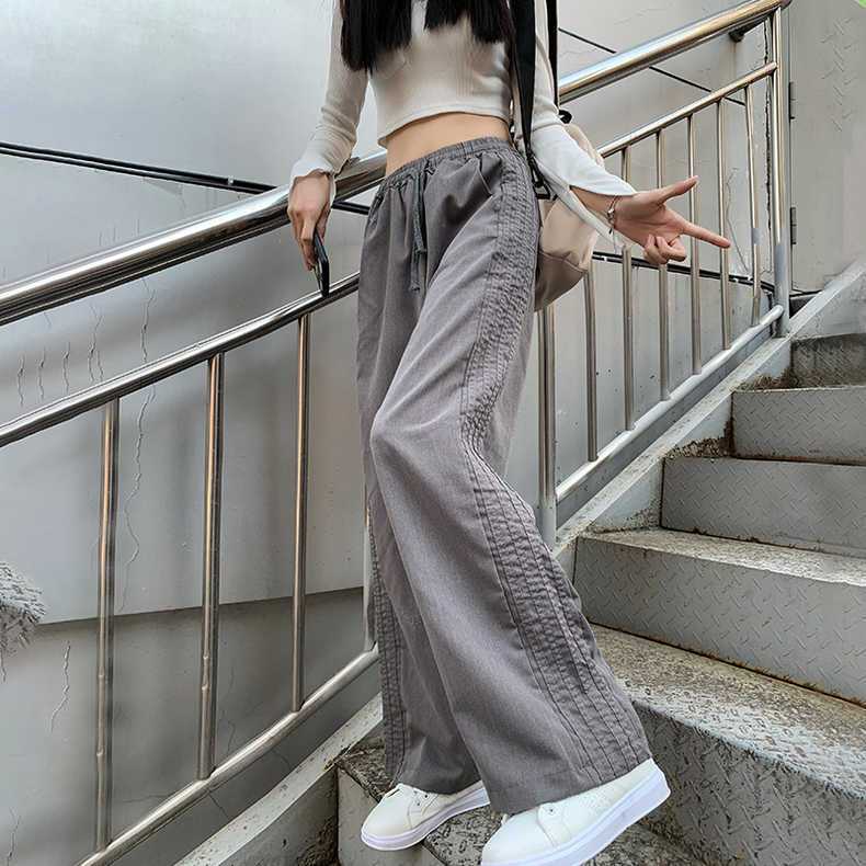 Women s Spring/Summer Korean-Style Side Stripe Straight-Leg Wide-Leg Pants - Hong Kong Fashion Loose Slim-Fit Athletic Trousers XL
Women s Spring/Summer Korean-Style Side Stripe Straight-Leg Wide-Leg Pants - Hong Kong Fashion Loose Slim-Fit Athletic Trousers XL