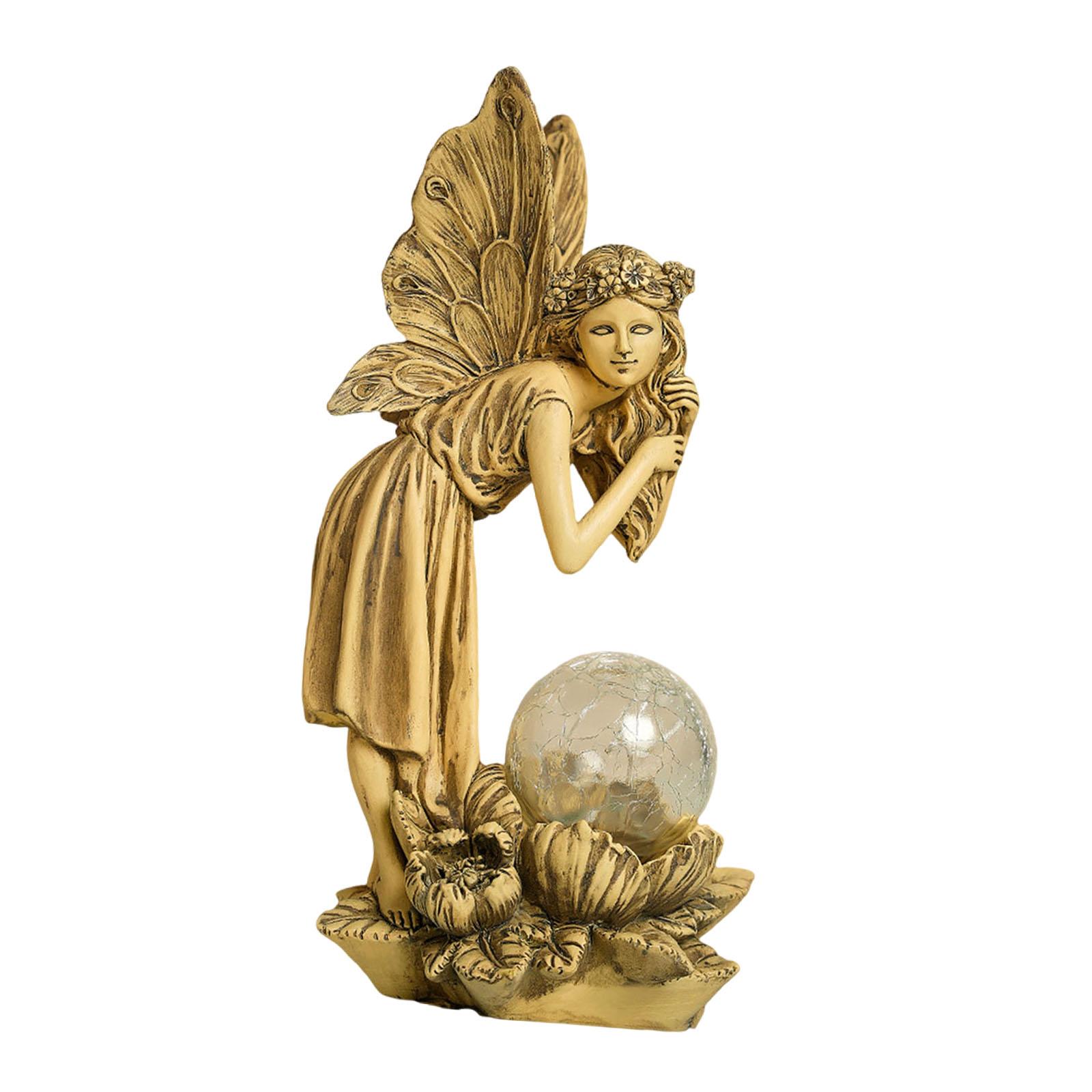Angel Sculpture Craft with Solar Light Resin Angel Ornament Flower Fairy Angel Statue for Lawn Decoration Balcony Yard Art Home жовтий
Angel Sculpture Craft with Solar Light Resin Angel Ornament Flower Fairy Angel Statue for Lawn Decoration Balcony Yard Art Home жовтий