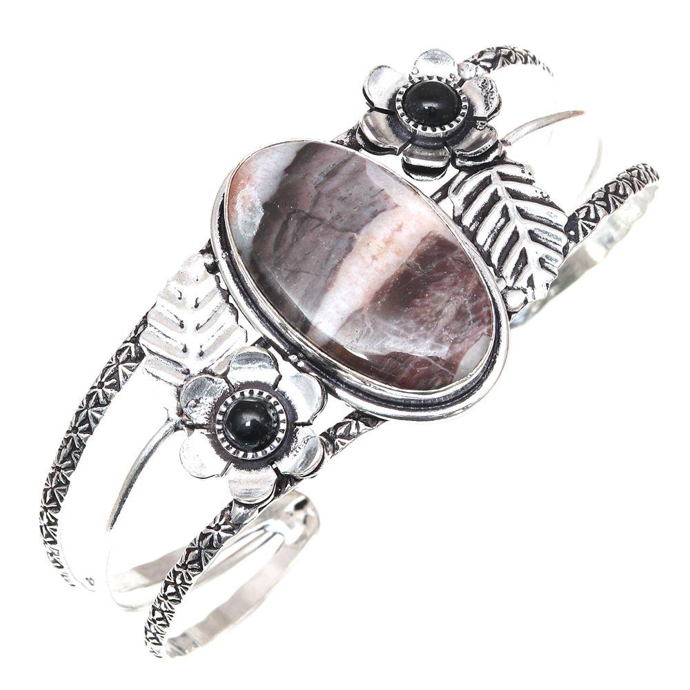 Septerian Jasper Gemstone Этнические серебряные ювелирные изделия Браслеты-манжеты 7 Регулируемые
Septerian Jasper Gemstone Этнические серебряные ювелирные изделия Браслеты-манжеты 7 Регулируемые