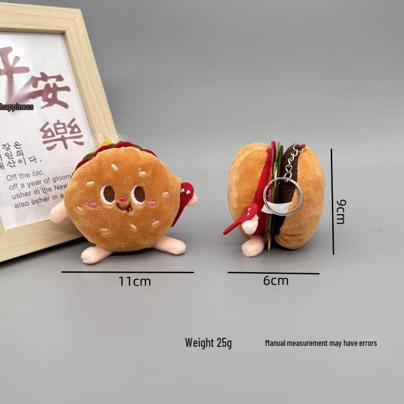 Plush Food Toy Set: Hamburger, Hot Dog, Fries, Fried Chicken & Bread - Cute Decoration for Toss, Wedding, or Batch Events Metal Ring Included
Plush Food Toy Set: Hamburger, Hot Dog, Fries, Fried Chicken & Bread - Cute Decoration for Toss, Wedding, or Batch Events Metal Ring Included