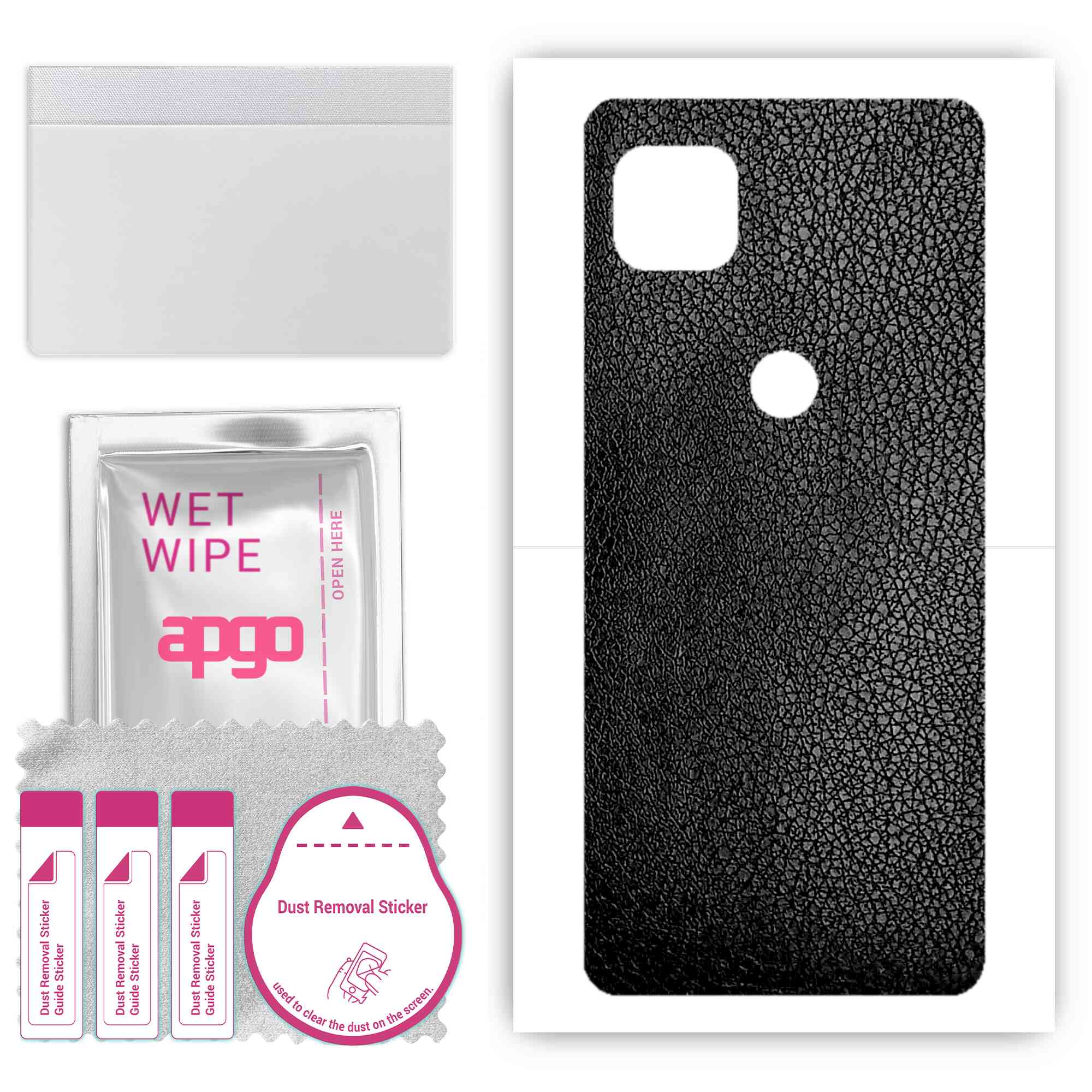 apgo Protective Skin Sticker for the back compatible with Motorola Moto G 5G, Wrap Film, Foil, Vinyl - Pattern Black Leather
apgo Protective Skin Sticker for the back compatible with Motorola Moto G 5G, Wrap Film, Foil, Vinyl - Pattern Black Leather