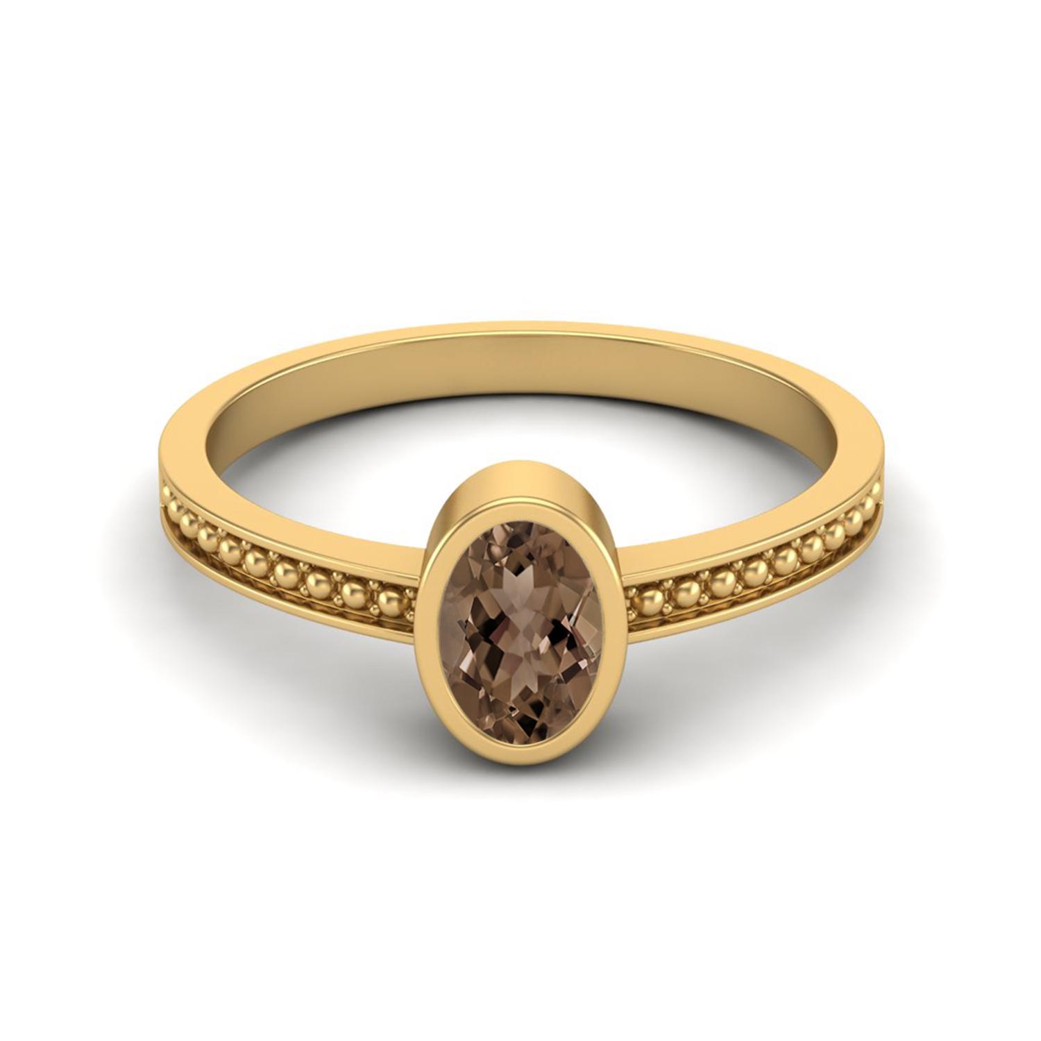 6X4mm Oval Smoky Quartz 925 Sterling Silver Gold Vermeil Beaded Shank Women Wedding Ring 12 жовтий
6X4mm Oval Smoky Quartz 925 Sterling Silver Gold Vermeil Beaded Shank Women Wedding Ring 12 жовтий