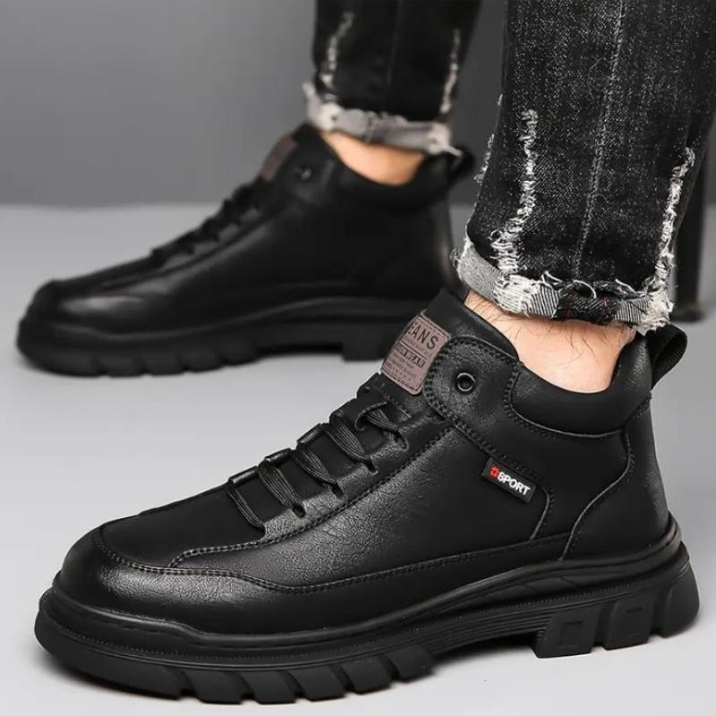 British Style Men s Brogue Boots Fashionable and Comfortable Ankle Boots Men s Shoes Martin Boots Casual Mid-top Style Shoes with Height Increase 44 чорний
British Style Men s Brogue Boots Fashionable and Comfortable Ankle Boots Men s Shoes Martin Boots Casual Mid-top Style Shoes with Height Increase 44 чорний