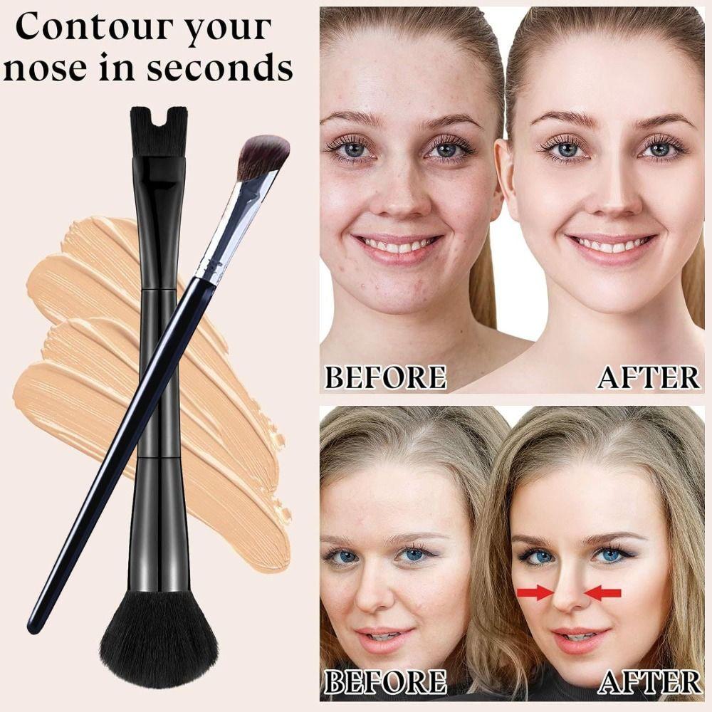 2Pcs 2-in-1 Nose Contour Brush Set Double Head Cosmetic Brush Kit Nose Shadow Brush Concealer Set 1-S
2Pcs 2-in-1 Nose Contour Brush Set Double Head Cosmetic Brush Kit Nose Shadow Brush Concealer Set 1-S