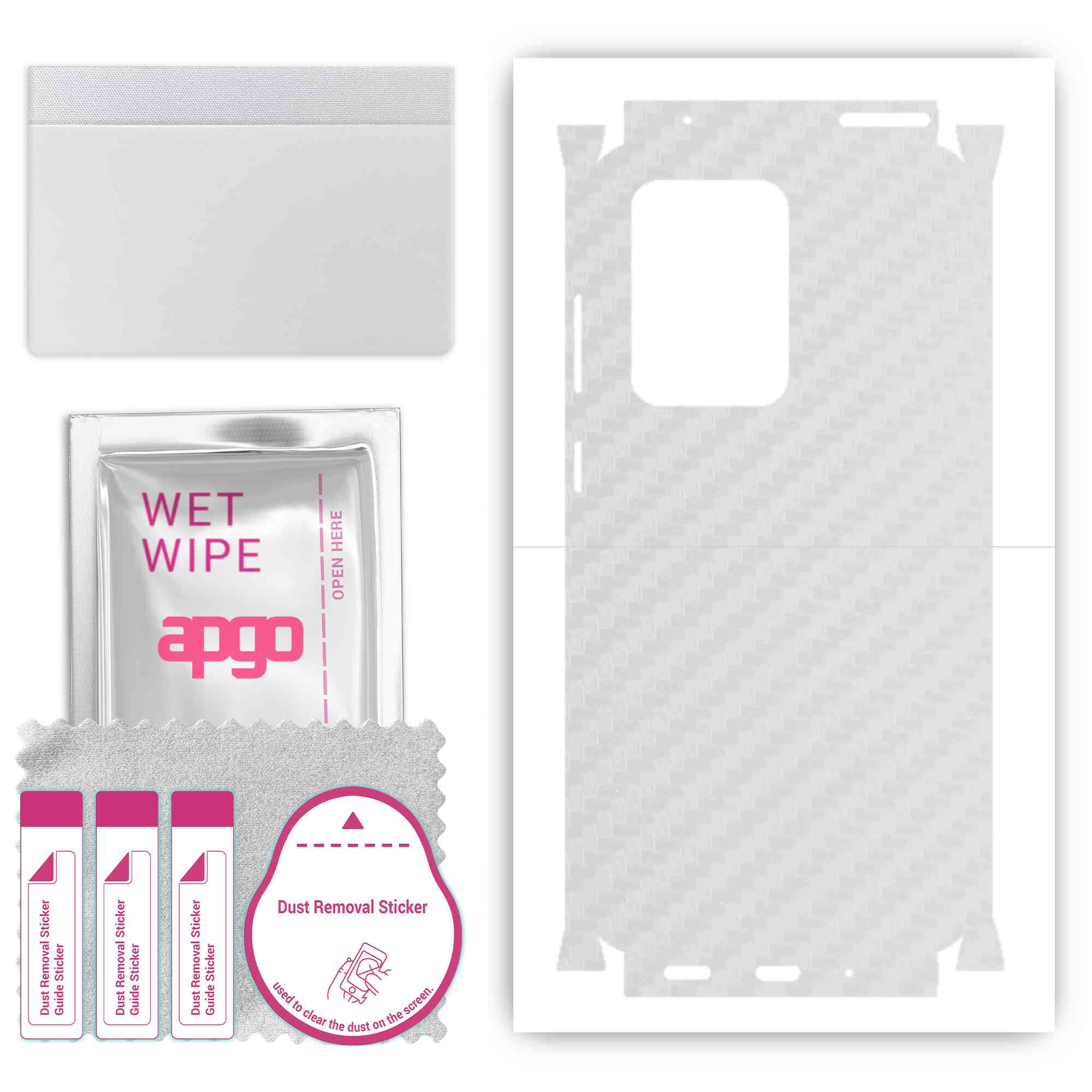 Apgo Protective Skin Sticker for the back+sides compatible with Samsung Galaxy S20 Ultra, Full Wrap Film, Foil, Vinyl - Pattern Transparent Carbon
Apgo Protective Skin Sticker for the back+sides compatible with Samsung Galaxy S20 Ultra, Full Wrap Film, Foil, Vinyl - Pattern Transparent Carbon