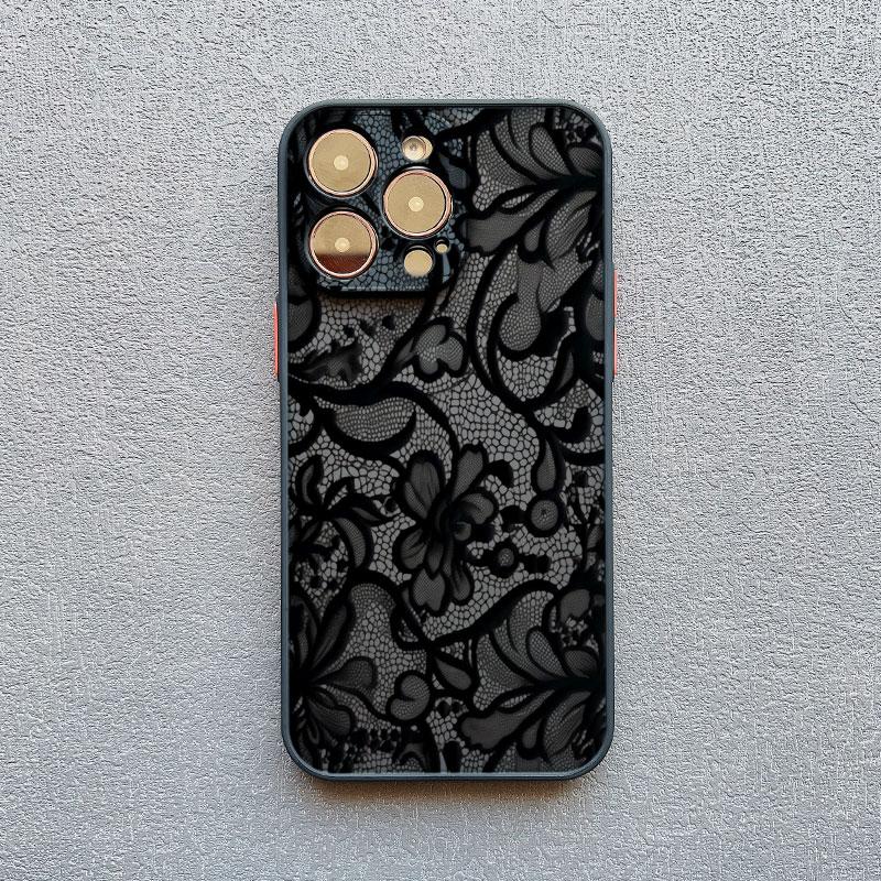 Black Lace Trim Phone Case For iPhone 17 16 Pro Max 15 14 Pro Max Plus 13 Mini 12 11 Pro Max XR X Shockproof Matte Back Cover iPhone 11
Black Lace Trim Phone Case For iPhone 17 16 Pro Max 15 14 Pro Max Plus 13 Mini 12 11 Pro Max XR X Shockproof Matte Back Cover iPhone 11