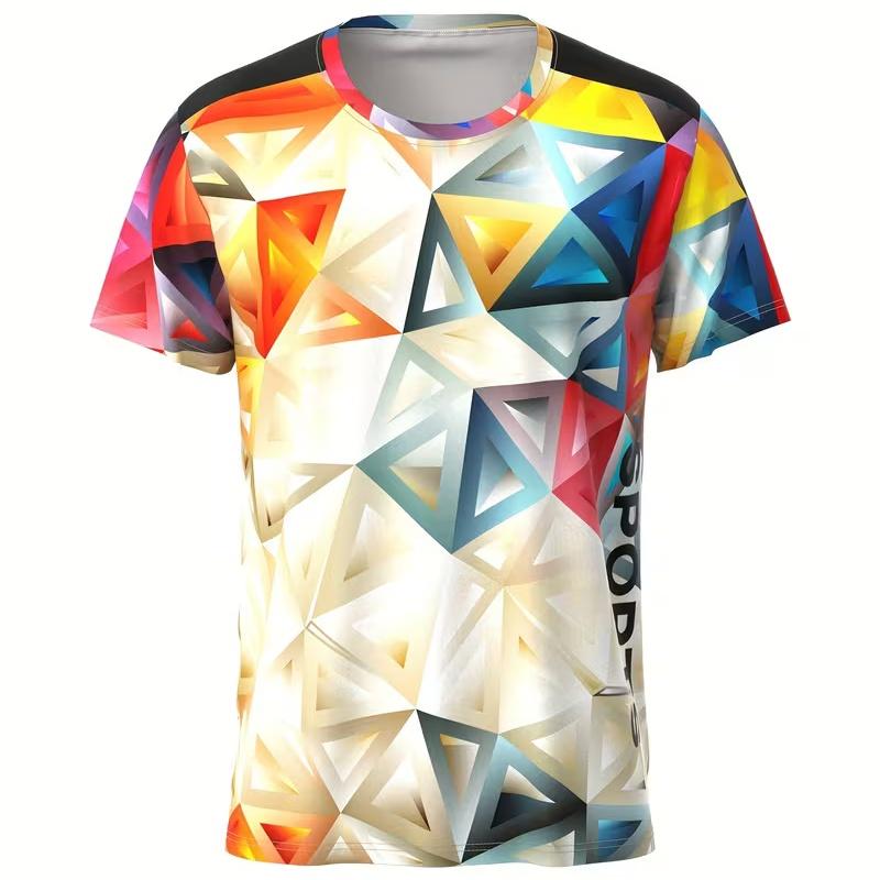 Men s spring, summer and autumn striped print casual and comfortable short-sleeved round neck T-shirt XL
Men s spring, summer and autumn striped print casual and comfortable short-sleeved round neck T-shirt XL