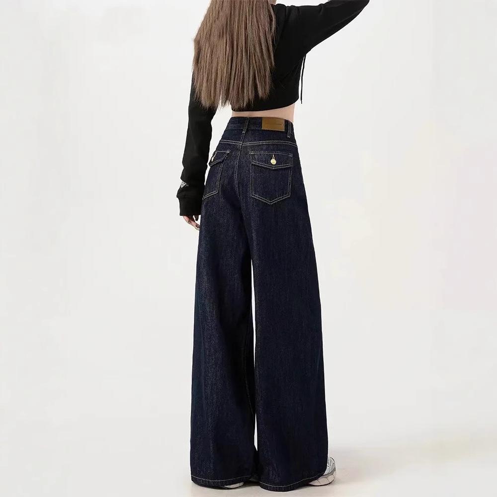 Women s Dark Blue High Waist Mop Wide-Leg Jeans - American Style, Slimming, 2025 Spring/Autumn Fashion XL
Women s Dark Blue High Waist Mop Wide-Leg Jeans - American Style, Slimming, 2025 Spring/Autumn Fashion XL