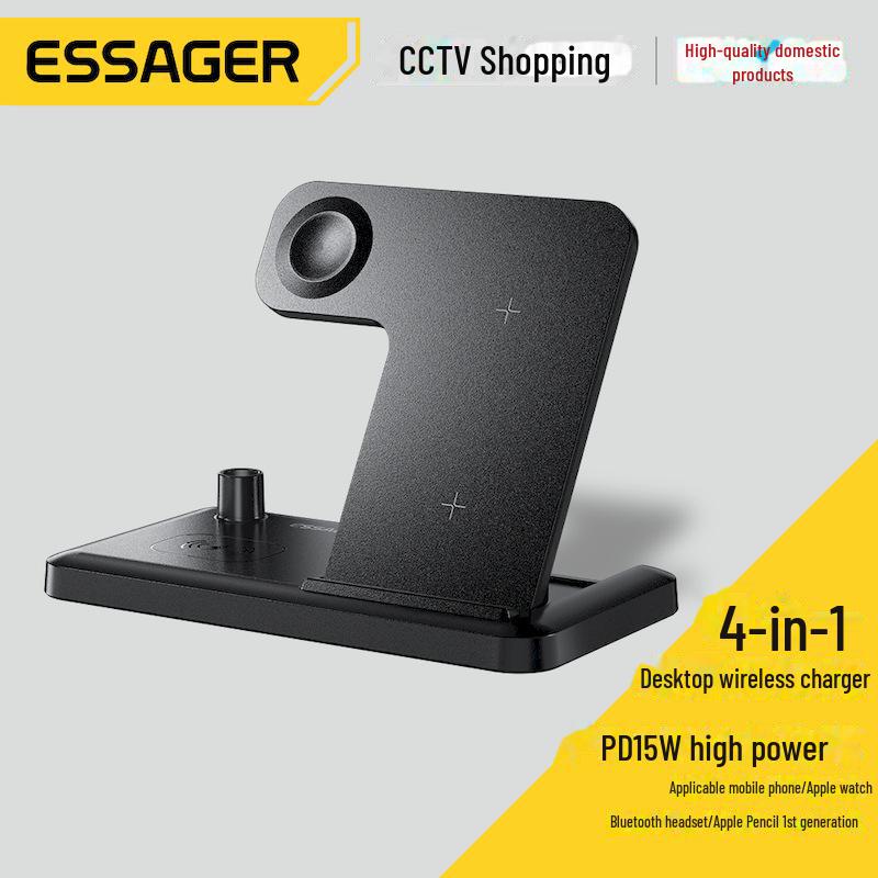 ESSAGER 4-in-1 Wireless Charging Stand for Phones and Watches 4-in-1 wireless charger чёрный
ESSAGER 4-in-1 Wireless Charging Stand for Phones and Watches 4-in-1 wireless charger чёрный