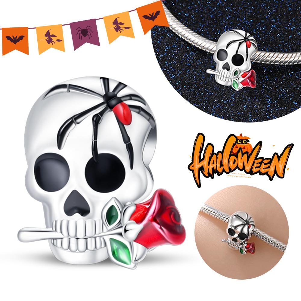 Halloween Party Copper Gothic Rose Spider Skull Beads Fit Charms Diy Bracelet For Jewelry Making Women Gift білий
Halloween Party Copper Gothic Rose Spider Skull Beads Fit Charms Diy Bracelet For Jewelry Making Women Gift білий