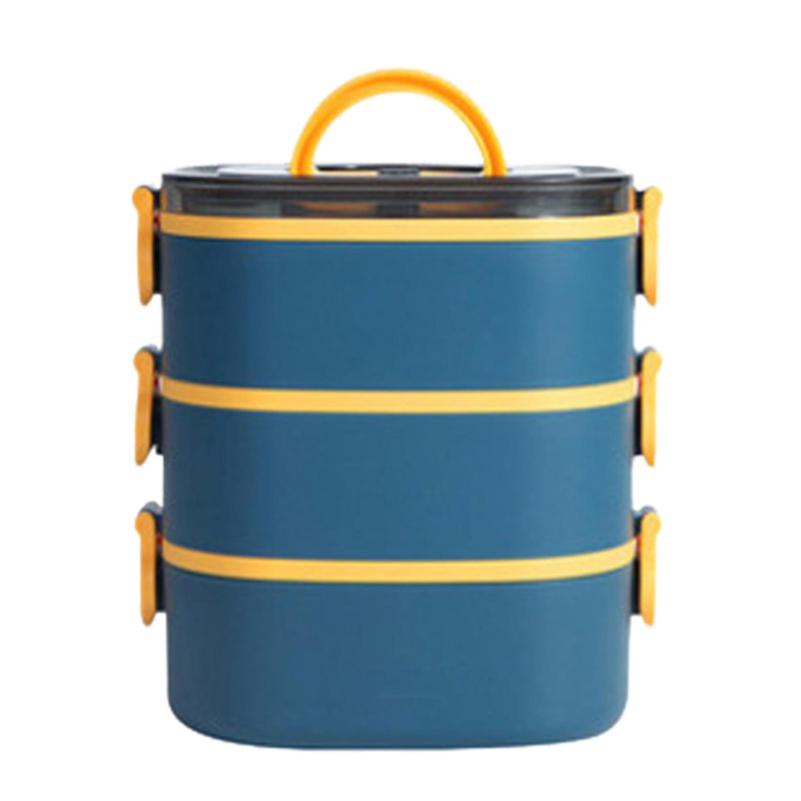 Lunch Box 2000ml Three Layer Stackable Bento Box Sealed Leak Proof Microwave Portable Worker Food Container For Home Office синий
Lunch Box 2000ml Three Layer Stackable Bento Box Sealed Leak Proof Microwave Portable Worker Food Container For Home Office синий