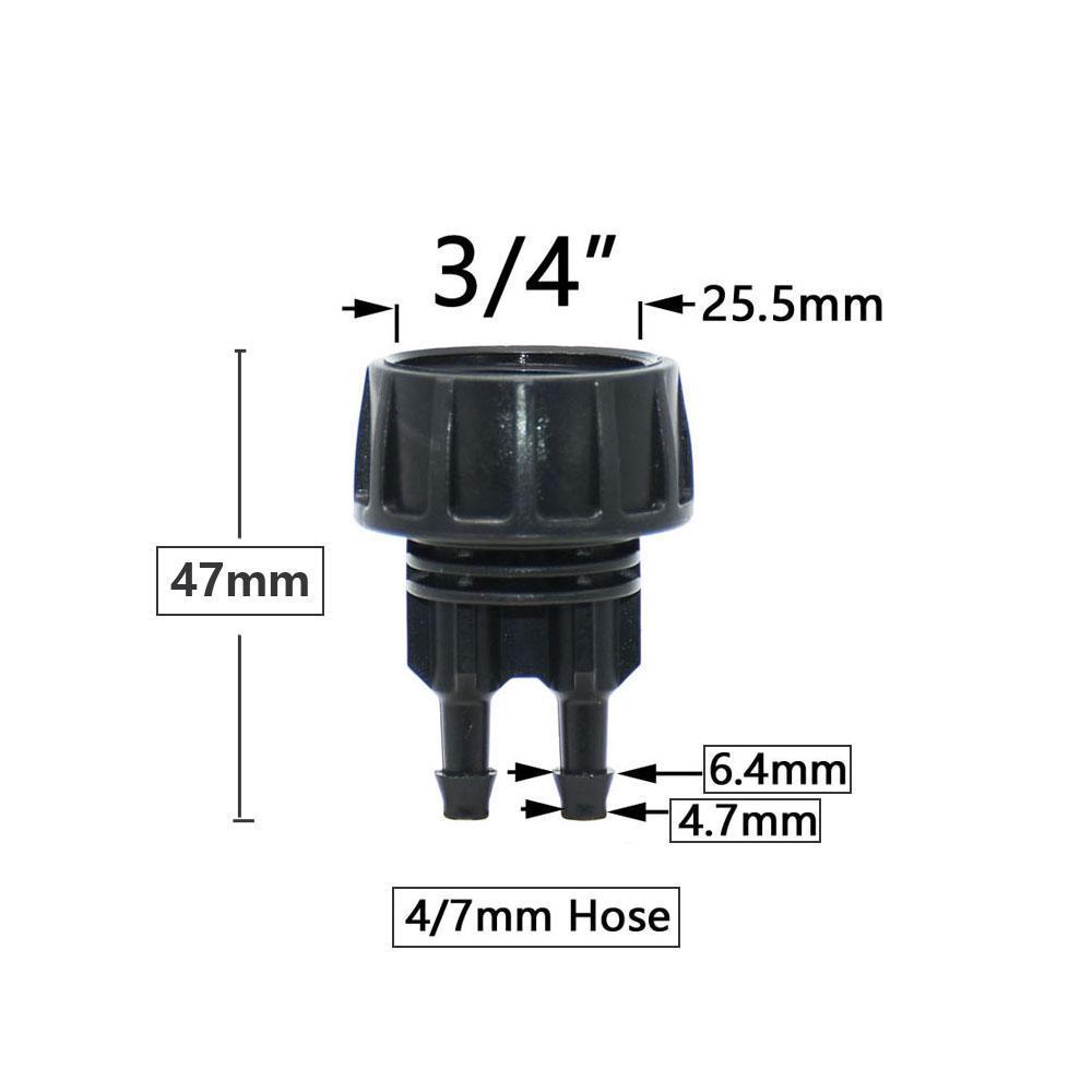 3/4 Female Thread To 4mm Garden Hose Barb Connector 16mm Nipple Quick Connector Pe Pvc Tube Coupler Irrigation Fitting
3/4 Female Thread To 4mm Garden Hose Barb Connector 16mm Nipple Quick Connector Pe Pvc Tube Coupler Irrigation Fitting