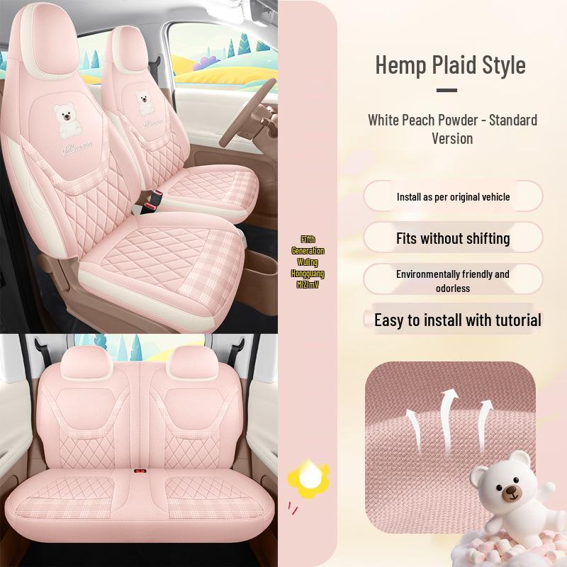 Breathable Cotton-Linen Car Seat Covers for 2026 Hongguang Mini (4-Door) 2026 Hongguang MINI 4-Door 4-Seat
Breathable Cotton-Linen Car Seat Covers for 2026 Hongguang Mini (4-Door) 2026 Hongguang MINI 4-Door 4-Seat